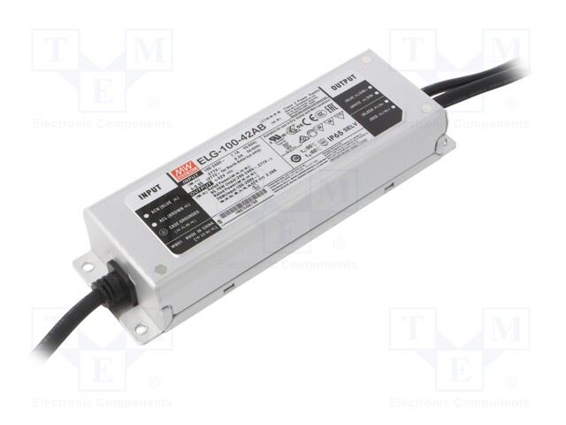 Power supply: switched-mode; LED; 95.76W; 42VDC; 37.8÷46.2VDC