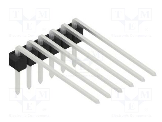 Connector: pin strips; pin header; male; PIN: 6; 2.54mm; THT; 1x6