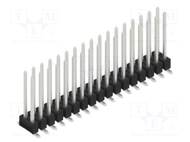 Connector: pin strips; pin header; male; PIN: 34; 2.54mm; SMT; 2x17