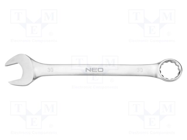 Wrench; combination spanner; 30mm; Chrom-vanadium steel; L: 340mm