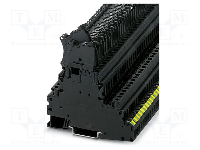 Splice terminal: rail; UT; PA; L: 94.5mm; terminals: 5; W: 6.2mm
