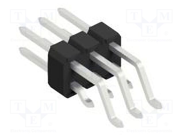 Connector: pin strips; pin header; male; PIN: 6; 2.54mm; SMT; 2x3