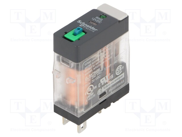 Relay: electromagnetic; SPDT; Ucoil: 12VDC; 10A/250VAC; 10A/30VDC
