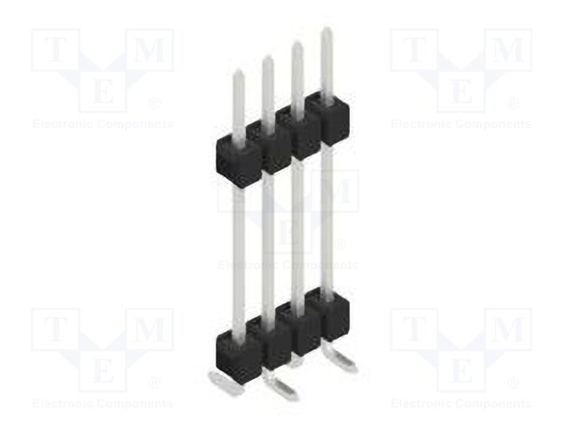 Connector: pin strips; pin header; male; PIN: 4; 2.54mm; SMT; 1x4