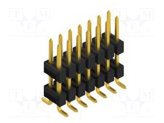 Connector: pin strips; pin header; male; PIN: 14; 2.54mm; SMT; 2x7