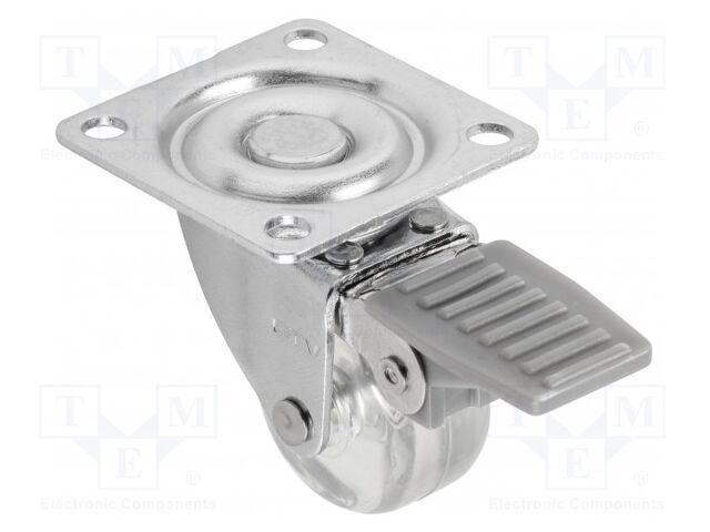 Furniture wheel; Ø: 35mm; with locking