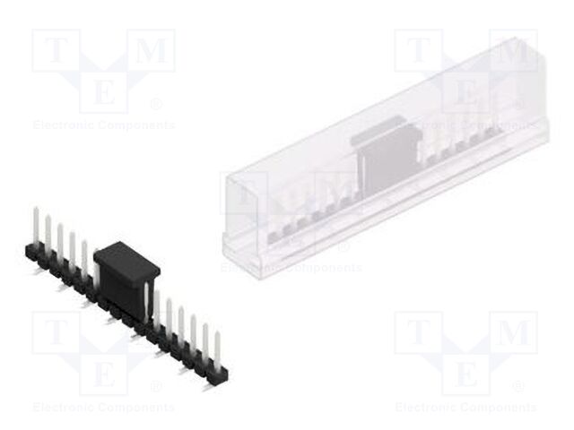 Connector: pin strips; pin header; male; PIN: 16; 2.54mm; SMT; 1x16