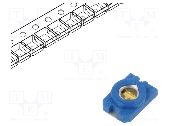 Trimmer: ceramic; 2pF÷6pF; SMD; blue; 100VDC; Diel: NP0