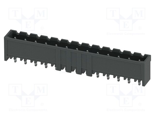 PCB headers, nominal cross section: 2.5 mm2, color: black, n