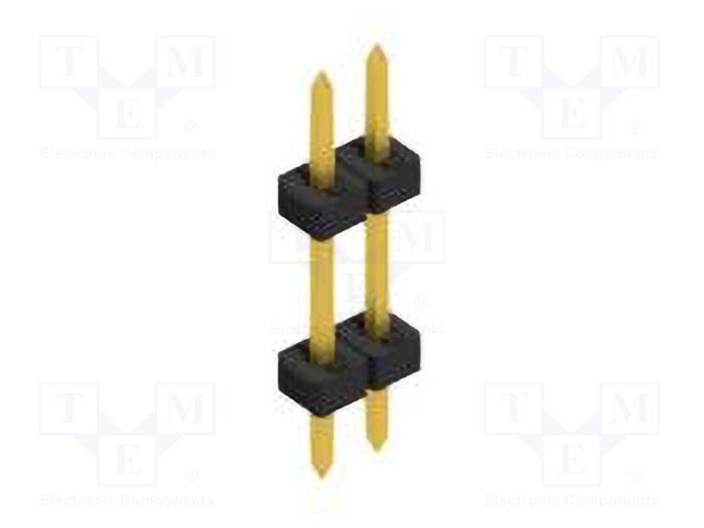 Connector: pin strips; pin header; male; PIN: 2; 2mm; THT; 1x2; 100V