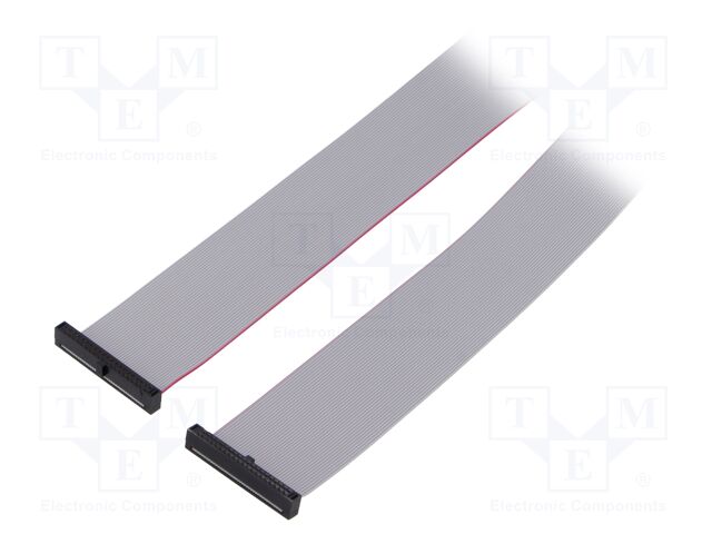 Ribbon cable with IDC connectors; Tape ph: 0.64mm; 609.6mm