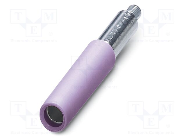 Connector: plug-in; screw terminal; L: 15mm; ways: 1; W: 6mm; H: 6mm
