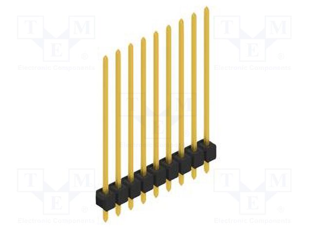 Connector: pin strips; pin header; male; PIN: 9; 2.54mm; THT; 1x9