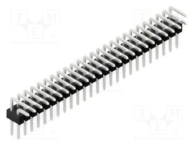 Connector: pin strips; pin header; male; PIN: 50; 2.54mm; THT; 2x25