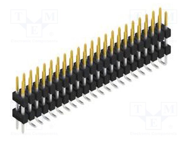Connector: pin strips; pin header; male; PIN: 44; 2.54mm; SMT; 2x22