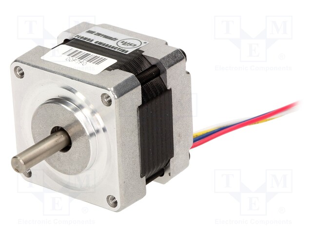 Motor: DC; bipolar,stepper; 12VDC; step 1,8°; 0.21Nm; 0.24kg; 0.4A