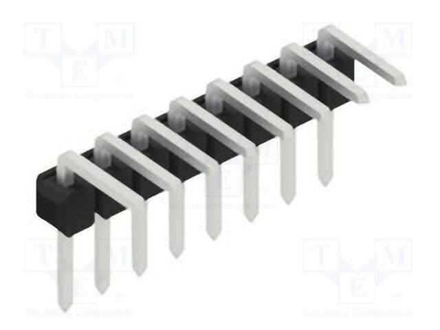 Connector: pin strips; pin header; male; PIN: 8; 2.54mm; THT; 1x8