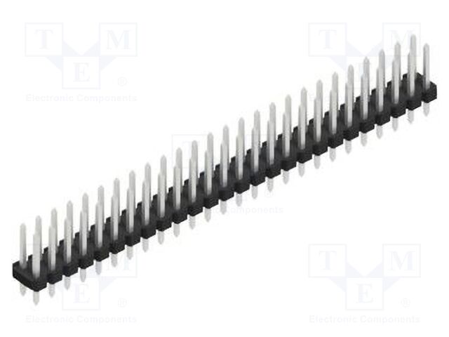 Connector: pin strips; pin header; male; PIN: 52; 2.54mm; THT; 2x26
