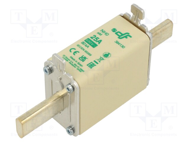 Fuse: fuse; aM; 25A; 690VAC; NH0