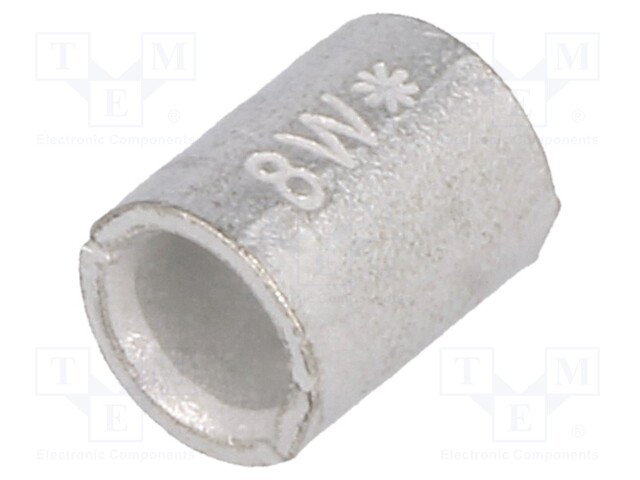 Butt splice; 8mm2; tinned; crimped