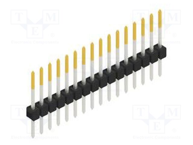 Connector: pin strips; pin header; male; PIN: 16; 2.54mm; THT; 1x16