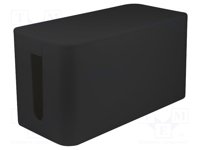 Cable box; Width: 115mm; L: 235mm; H: 120mm; Colour: black