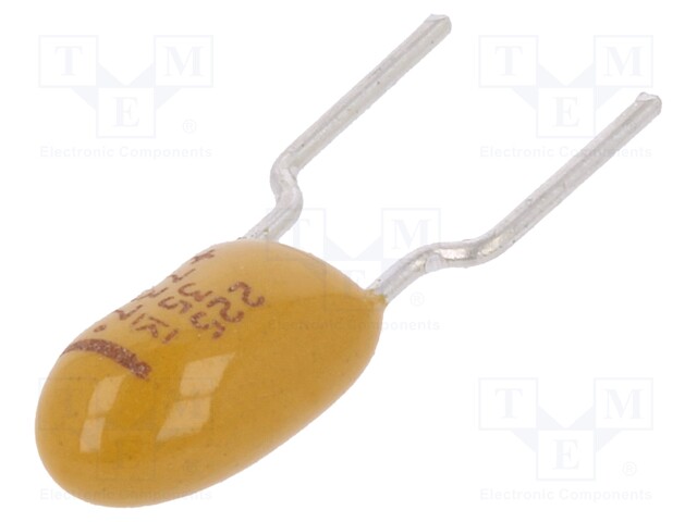 Capacitor: tantalum; 2.2uF; 35VDC; THT; ±10%; -55÷125°C; 5.08mm