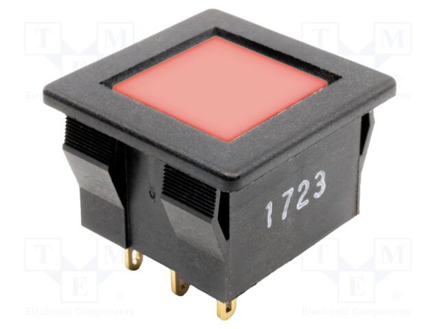 Switch: push-button; Pos: 2; SPDT; 0.1A/28VDC; transparent; 2N; ULP