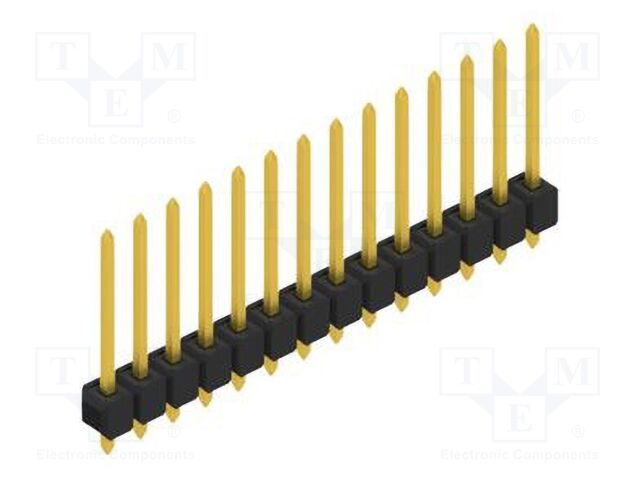 Connector: pin strips; pin header; male; PIN: 14; 2.54mm; THT; 1x14