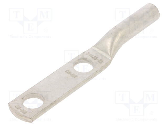 Tip: ring tube; M12; 35mm2; crimped; for cable; straight; tinned