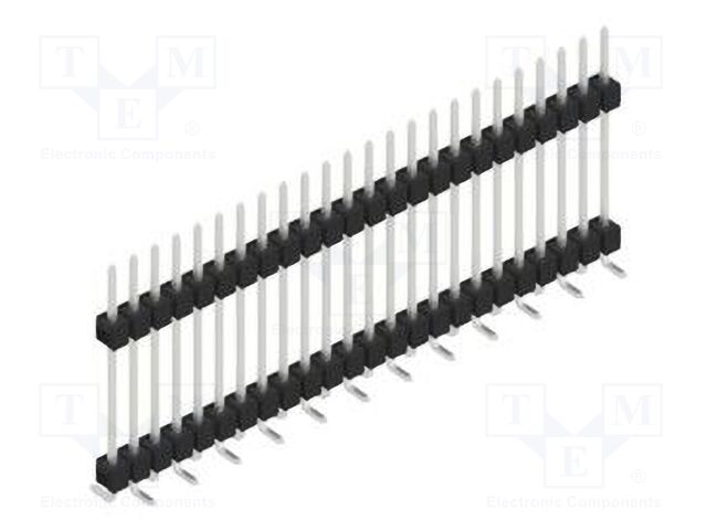 Connector: pin strips; pin header; male; PIN: 24; 2.54mm; SMT; 1x24