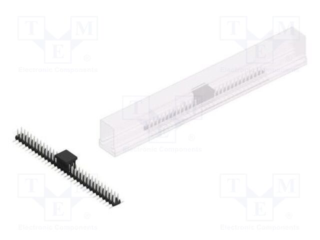 Connector: pin strips; pin header; male; PIN: 62; 2mm; SMT; 2x31
