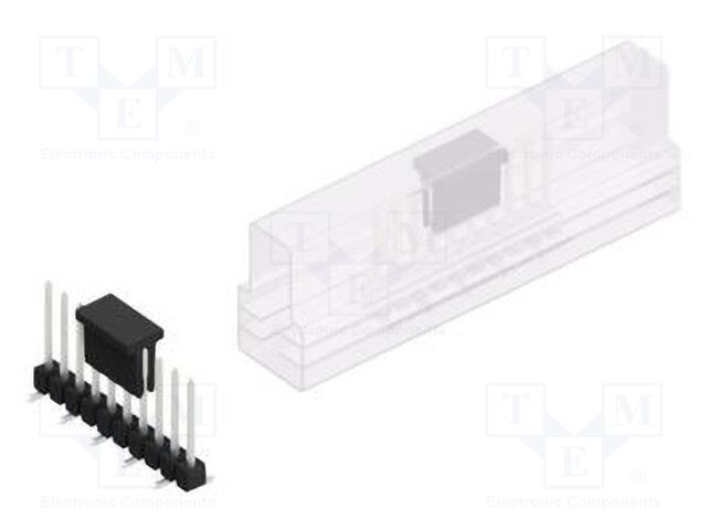 Connector: pin strips; pin header; male; PIN: 10; 2.54mm; SMT; 1x10