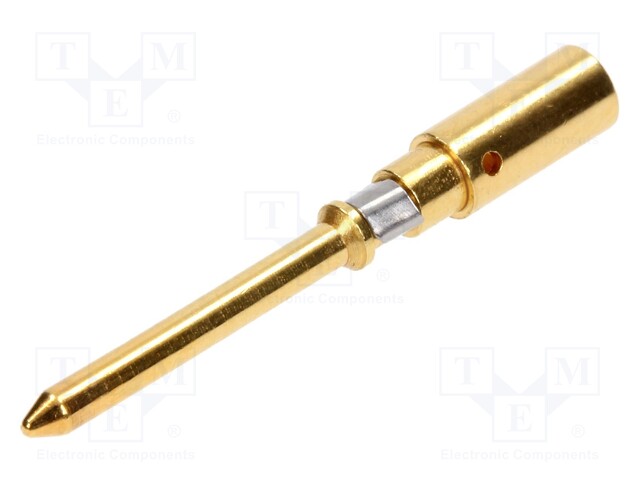 Contact; male; 2.5mm2; 14AWG; Han D HMC,Han DD HMC; gold-plated