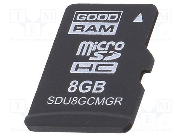 Memory card; industrial; MLC,SD Micro; 8GB; Class 10; 0÷70°C