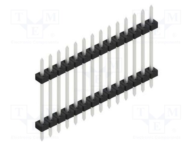 Connector: pin strips; pin header; male; PIN: 14; 2mm; THT; 1x14