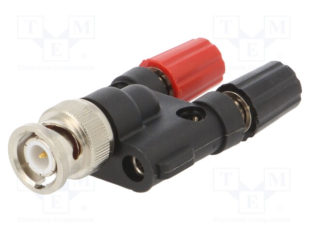 Adapter; 500VAC; BNC plug,banana 4mm plug x2