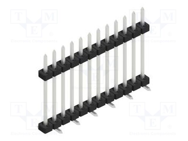 Connector: pin strips; pin header; male; PIN: 12; 2mm; SMT; 1x12