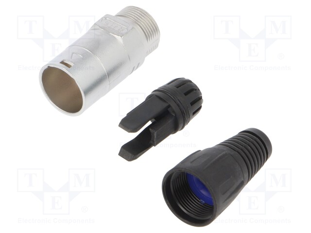 Coupler; shielded; RJ45 plug; snap fastener; Mat: metal