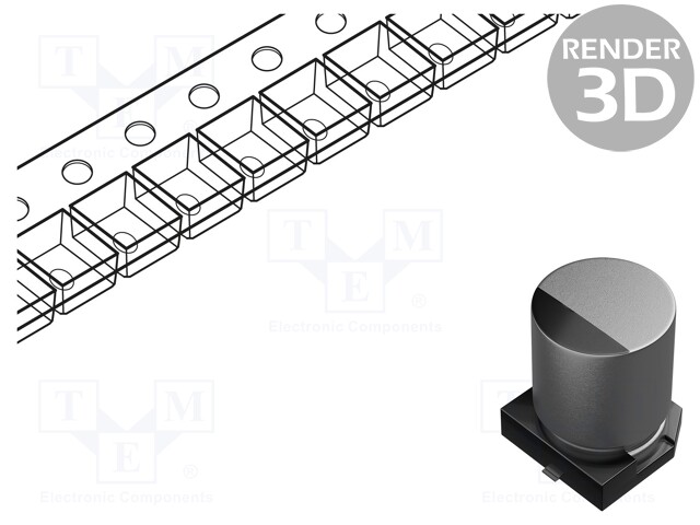 Capacitor: hybrid; 330uF; 25VDC; ESR: 20mΩ; ±20%; -55÷105°C; 2.5A