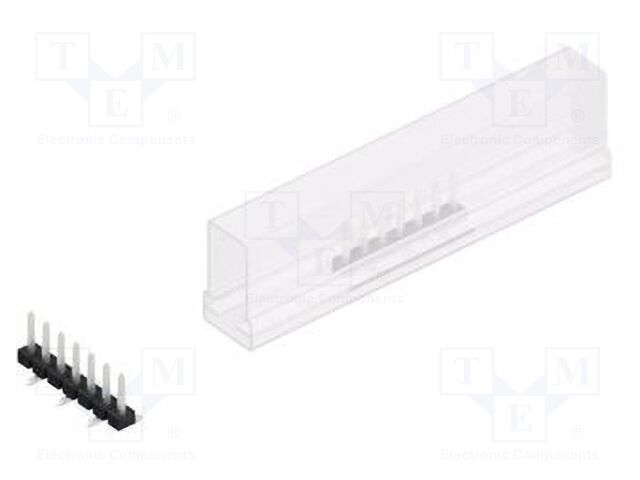 Connector: pin strips; pin header; male; PIN: 7; 2.54mm; SMT; 1x7