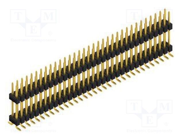 Connector: pin strips; pin header; male; PIN: 66; 2.54mm; SMT; 2x33