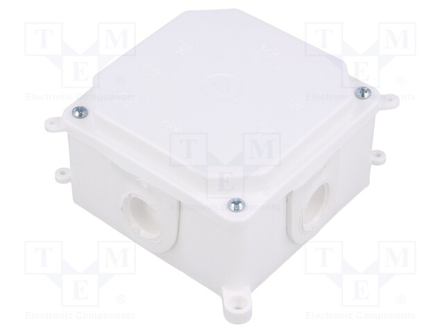 Enclosure: junction box; X:101mm; Y:101mm; Z:59mm; wall mount