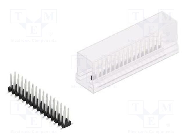 Connector: pin strips; pin header; male; PIN: 32; 2mm; SMT; 2x16