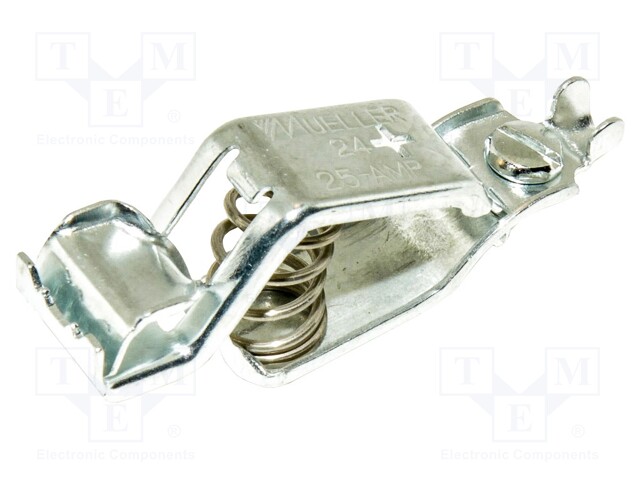 Crocodile clip; 25A; Grip capac: max.19mm; Overall len: 72mm
