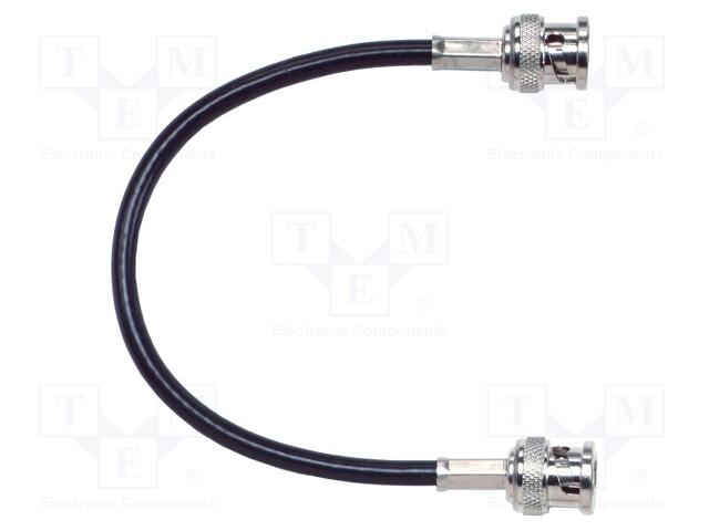 Test lead; 60VDC; 30VAC; BNC male plug- BNC male plug; black