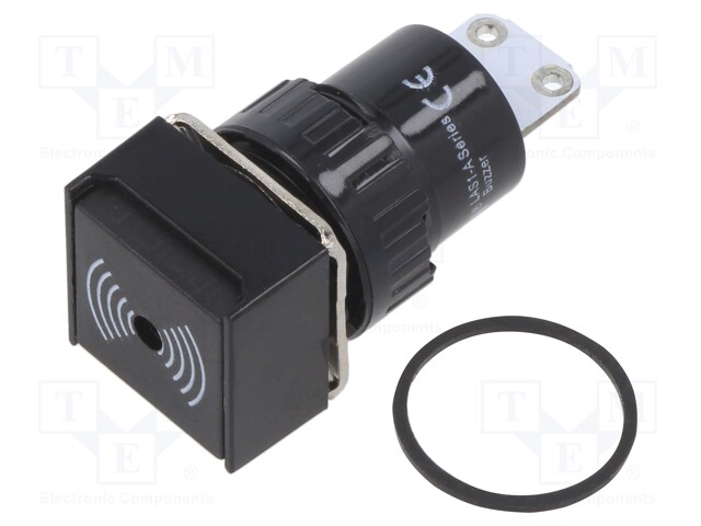 Signaller: sound; 75dB; Ø16mm; max.6mm; for soldering; IP40; 24VDC