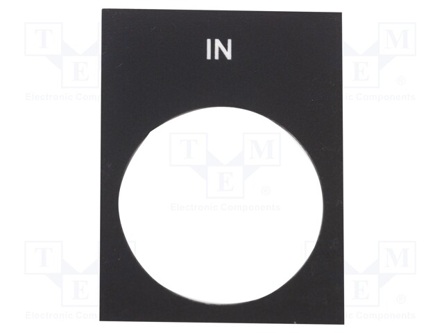 Label; control station