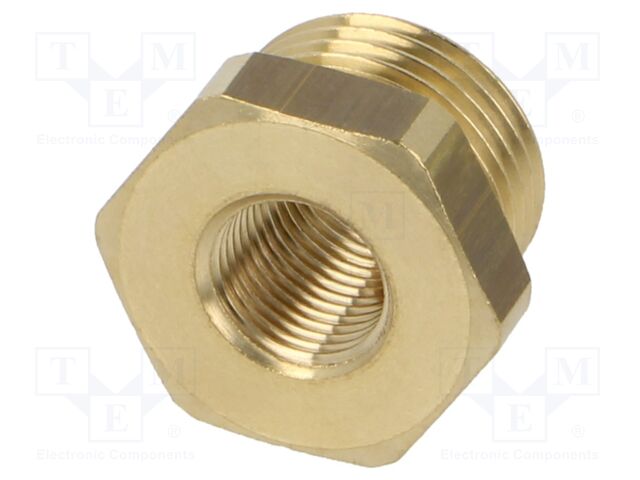 Brass; Mount.elem: thread adapter; Int.thread: G 1/8"