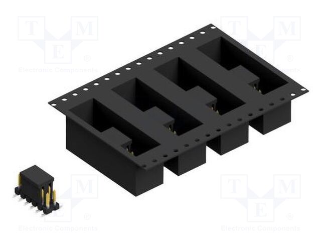 Connector: pin strips; pin header; male; PIN: 12; 2.54mm; SMT; 2x6
